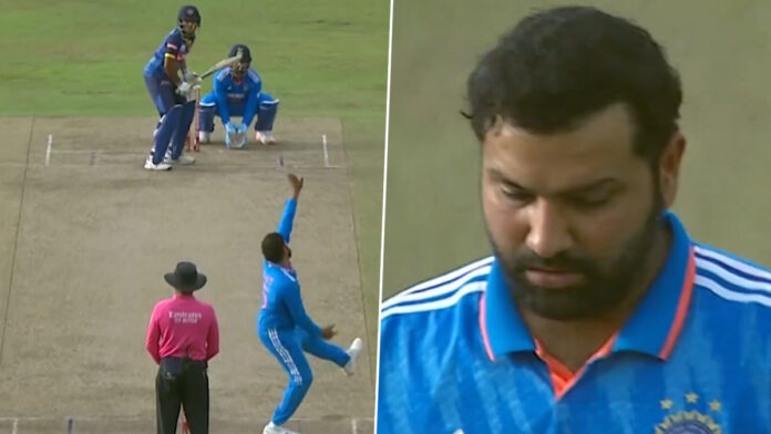 Rohit-Sharma-bowls-during-IND-vs-SL-2nd-ODI