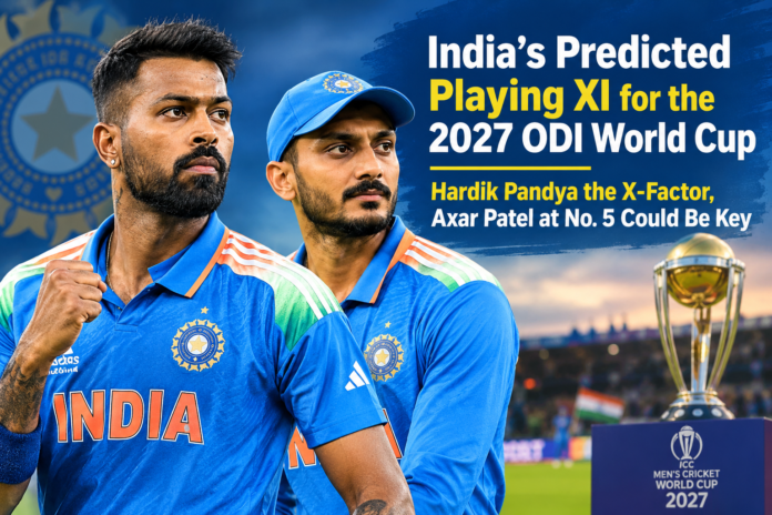 India’s predicted 2027 ODI World Cup playing XI featuring Hardik Pandya and Axar Patel